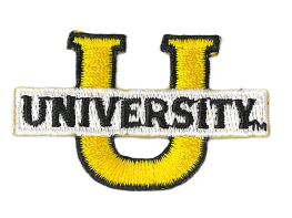 8901- U Patch, Black Outline