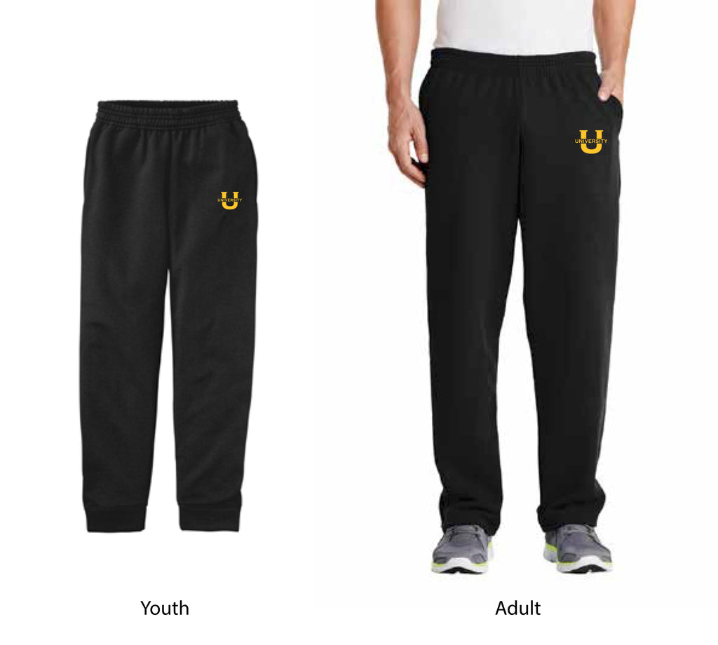 8901-Jogger Sweatpants - Black with Logo