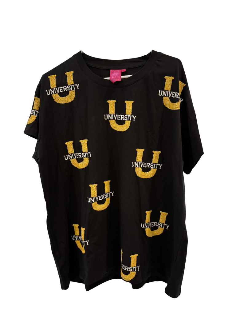 0539 - Queen of Sparkles University Tee