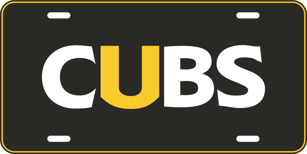 CUBS License Plate