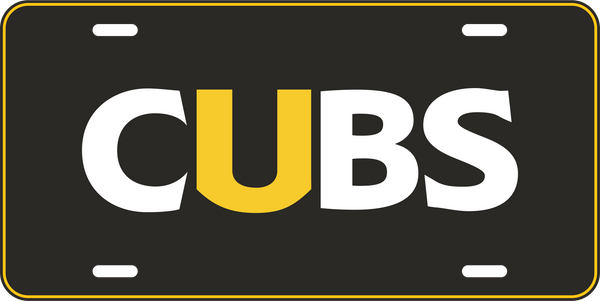 8901- CUBS License Plate
