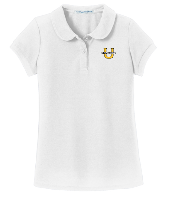 8901- Youth Girls Peter Pan Collar Uniform Shirt