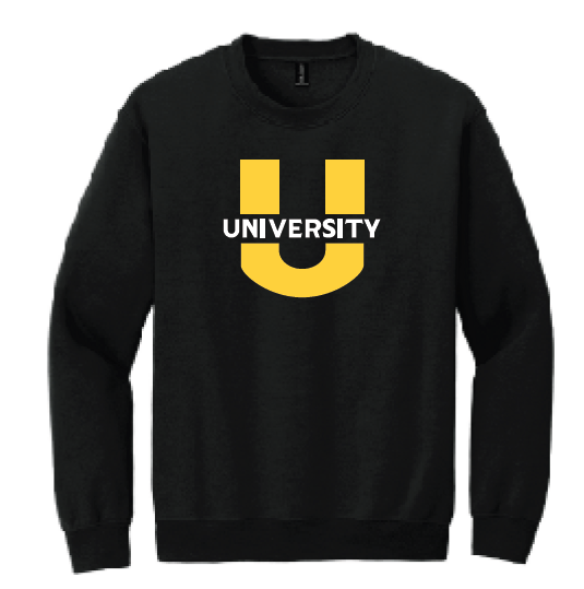 8901 - PRE-ORDER "U" University CREWNECK Sweatshirt (New Logo)