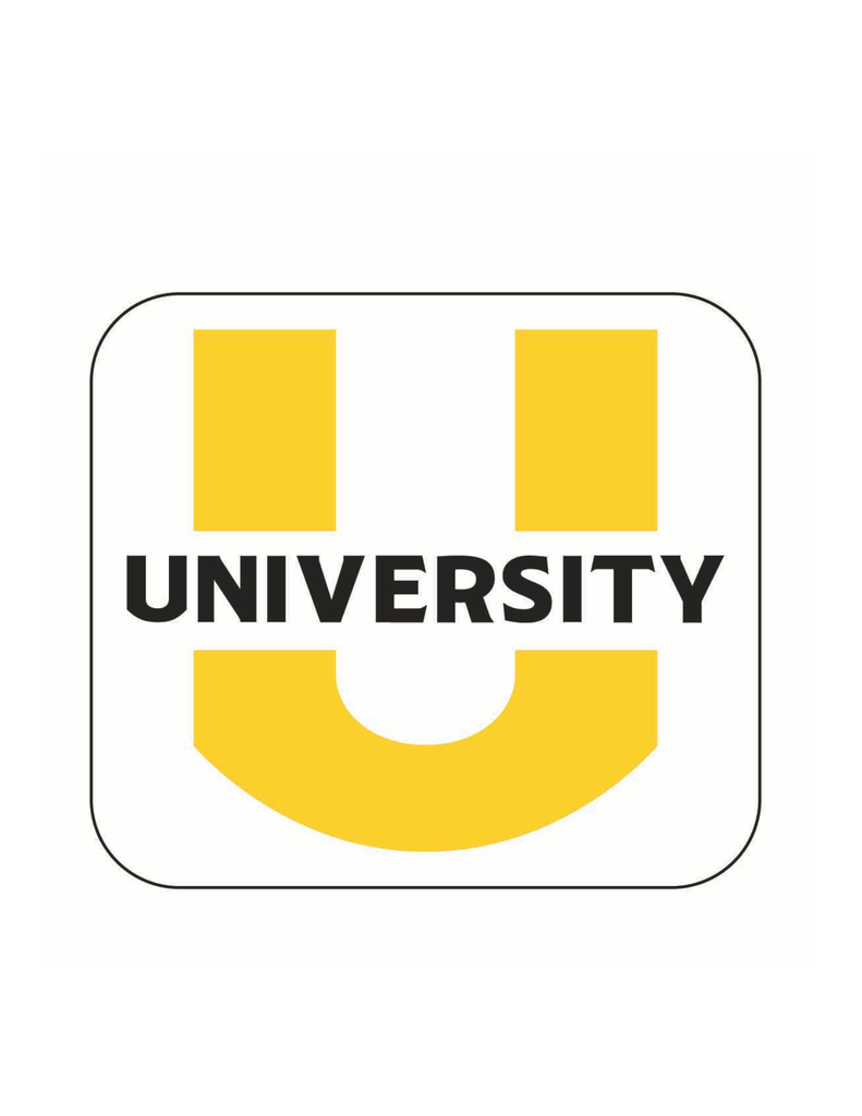 8901- "U" with University Decal