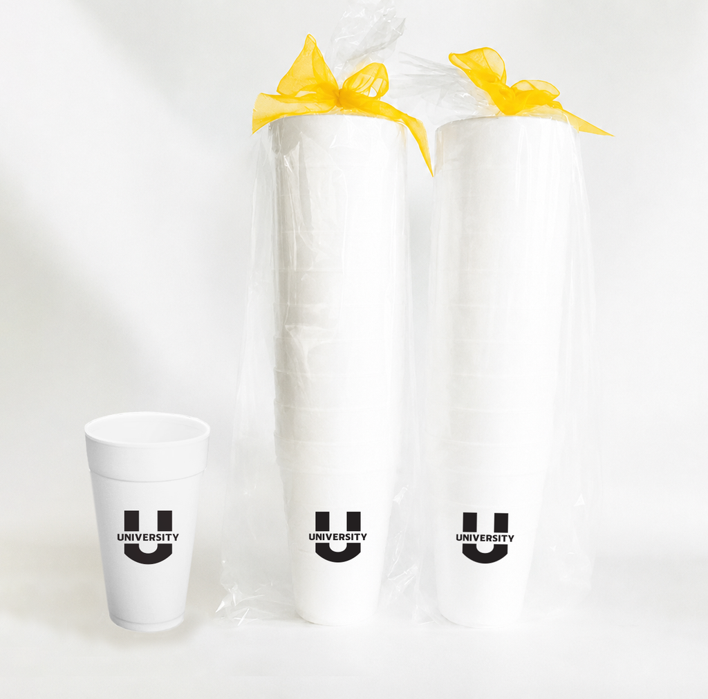 15pk. University Foam 20oz Cups