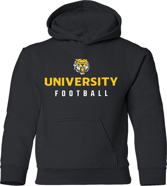 8827 - PRE-ORDER University Football HOODED sweatshirt