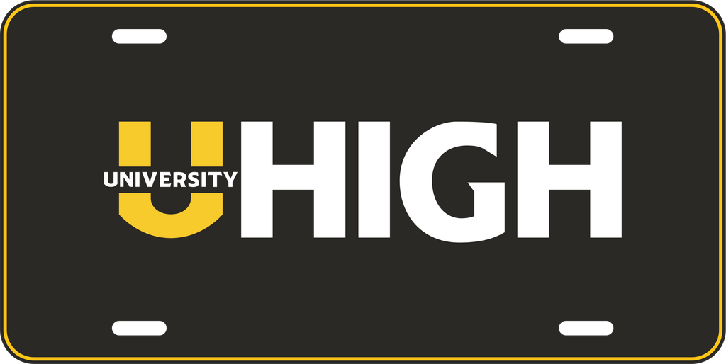 UHIGH License Plate