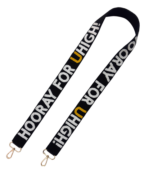 PRE-ORDER- Hooray for UHIGH Beaded Purse Strap- Bomb Designs