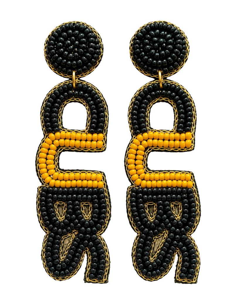 PRE-ORDER- CUBS Beaded Earrings- Bomb Designs
