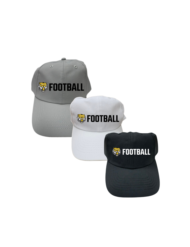 8827- Tiger Head Football Adjustable Dri-Fit Hat