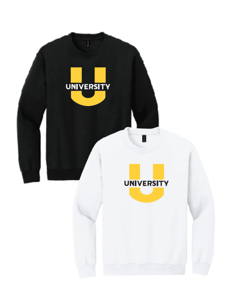 8901 - "U" University CREWNECK Sweatshirt (New Logo)