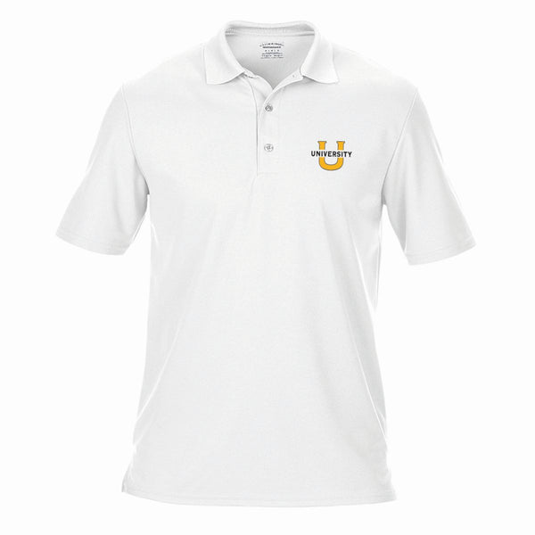 Short Sleeve Cotton Polo Shirt - White CLEARANCE- WILL NOT RESTOCK